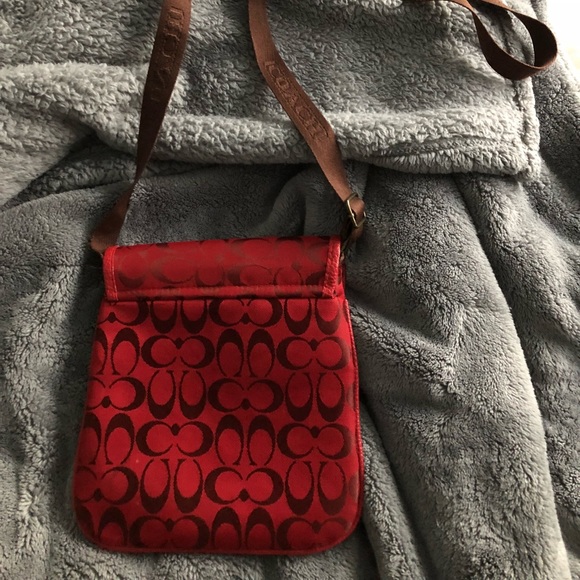Red Coach Purse - Picture 2 of 4
